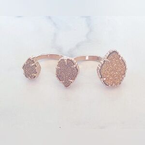 COPY - Kendra Scott Naomi Drusy Ring Rose Gold